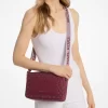 Geantă crossbody țesută Jet Set Large Signature Logo Print