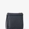 Geantă crossbody țesută Jet Set Large Signature Logo Print
