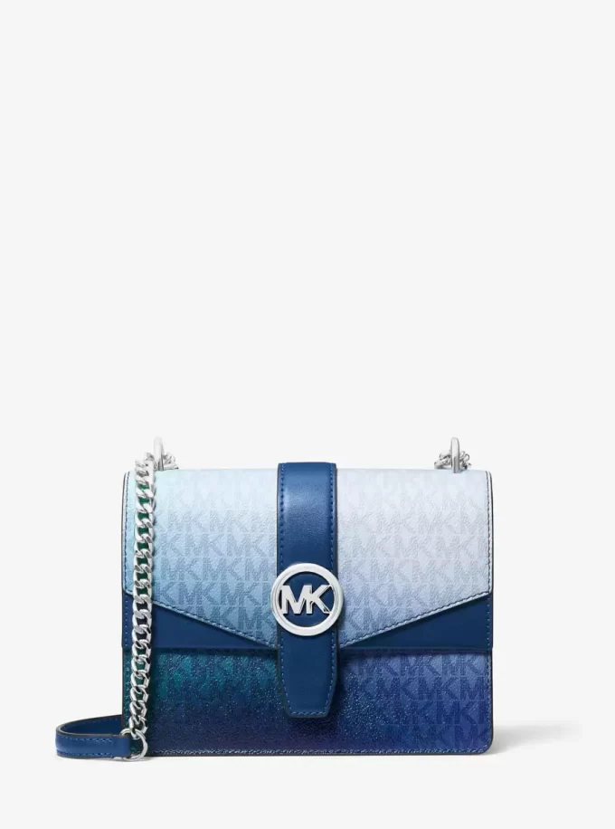 Geantă crossbody Greenwich mică cu logo ombré Geantă crossbody Greenwich mică cu logo ombré