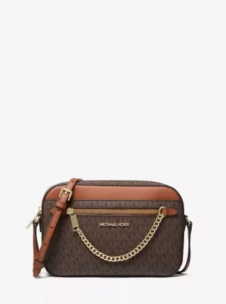 Geantă crossbody Jet Set cu logo mare