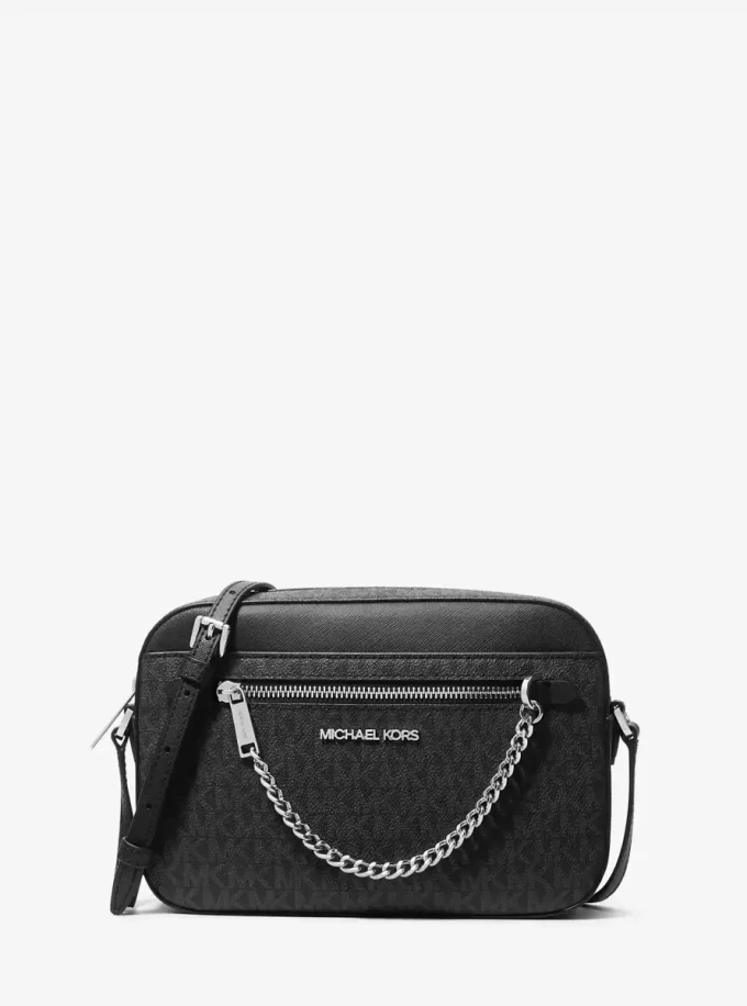 Geantă crossbody Jet Set cu logo mare Geantă crossbody Jet Set cu logo mare