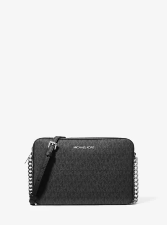 Geantă crossbody Jet Set cu logo mare