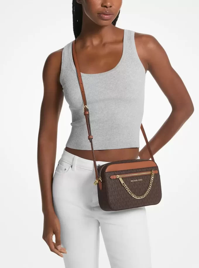 Geantă crossbody Jet Set cu logo mare Geantă crossbody Jet Set cu logo mare