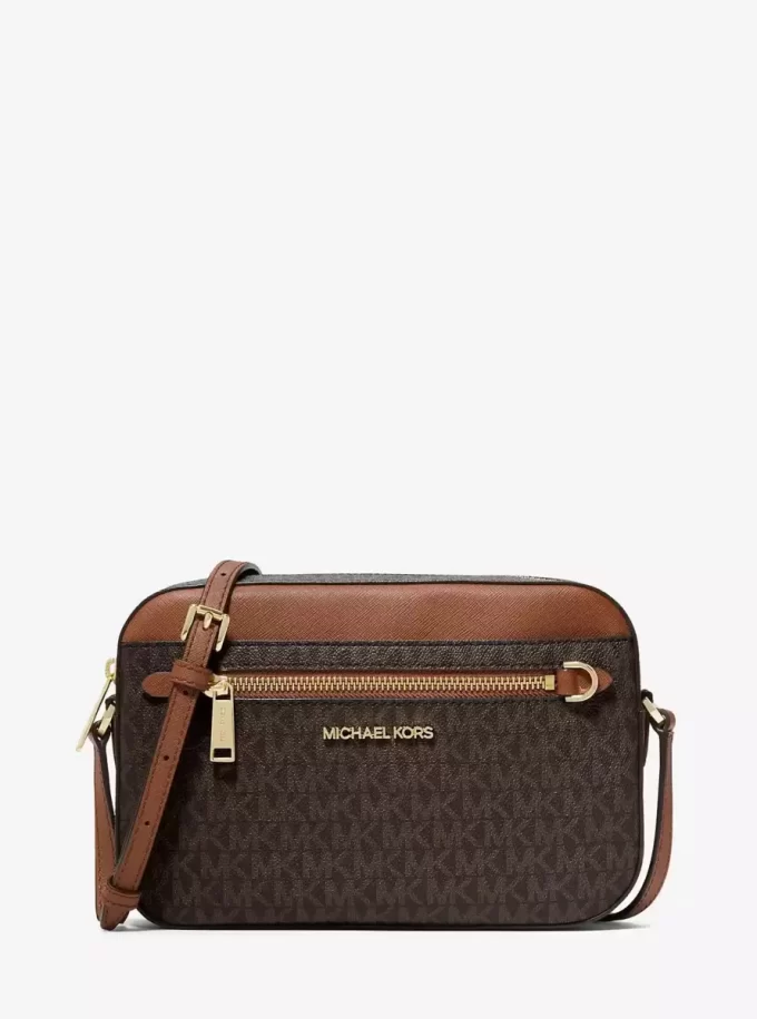 Geantă crossbody Jet Set cu logo mare Geantă crossbody Jet Set cu logo mare