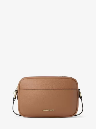 Geantă crossbody Jet Set din piele cu aspect de pietricele pentru cameră