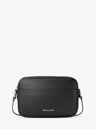 Geantă crossbody Jet Set din piele cu aspect de pietricele pentru cameră