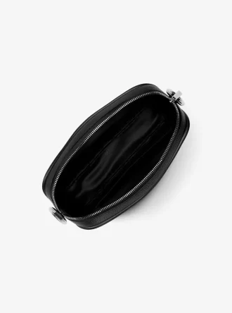 Geantă crossbody Jet Set din piele cu aspect de pietricele pentru cameră
