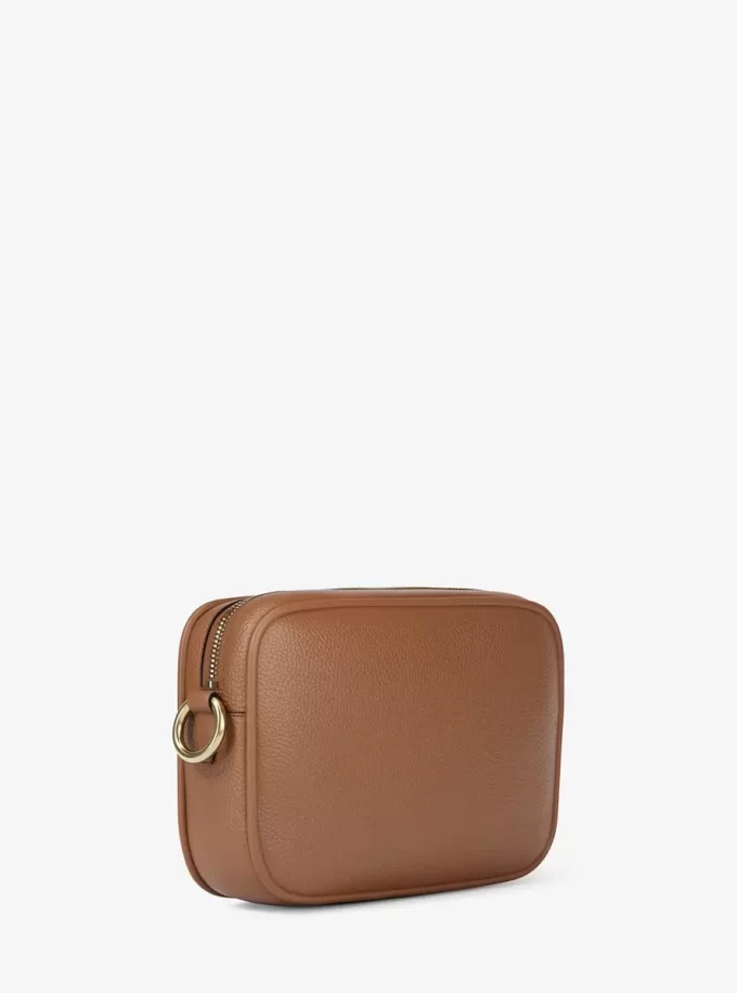 Geantă crossbody Jet Set din piele cu aspect de pietricele pentru cameră Geantă crossbody Jet Set din piele cu aspect de pietricele pentru cameră
