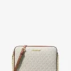 Geantă crossbody Jet Set mare cu logo imprimat Geantă crossbody Jet Set mare cu logo imprimat