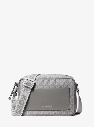 Geantă crossbody Jet Set mare cu logo imprimat