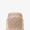 Geantă crossbody Jet Set medie cu logo metalic Geantă crossbody Jet Set medie cu logo metalic