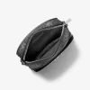Geantă crossbody Jet Set medie cu logo metalic Geantă crossbody Jet Set medie cu logo metalic