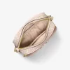 Geantă crossbody Jet Set medie cu logo metalic Geantă crossbody Jet Set medie cu logo metalic