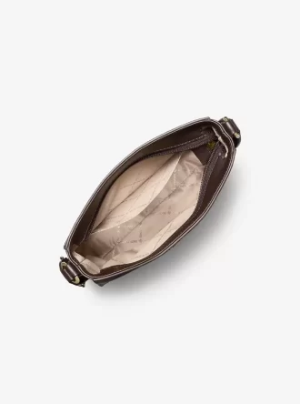 Geantă crossbody Jet Set mică cu logo și dungi