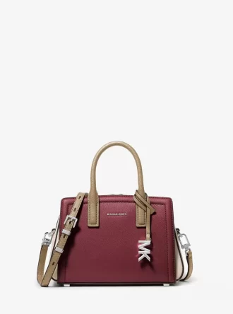 Geantă crossbody Laila extra-small din piele cu blocuri de culoare