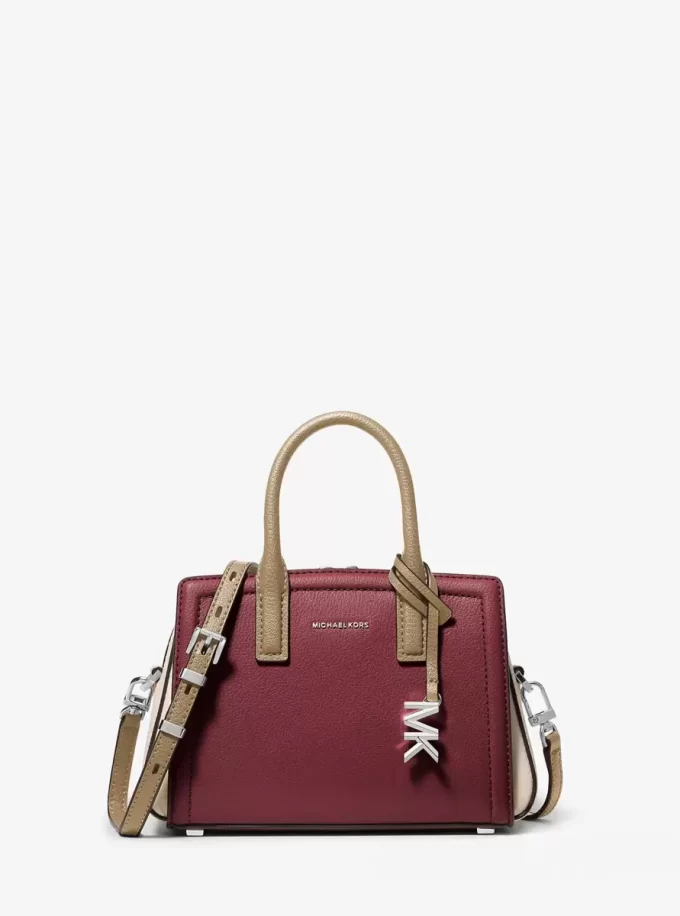 Geantă crossbody Laila extra-small din piele cu blocuri de culoare