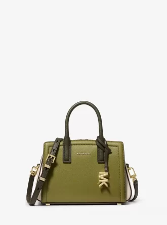 Geantă crossbody Laila extra-small din piele cu blocuri de culoare