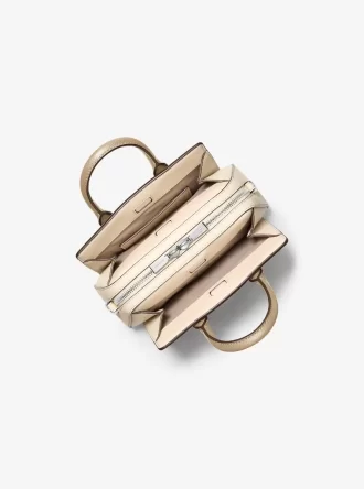 Geantă crossbody Laila extra-small din piele cu blocuri de culoare