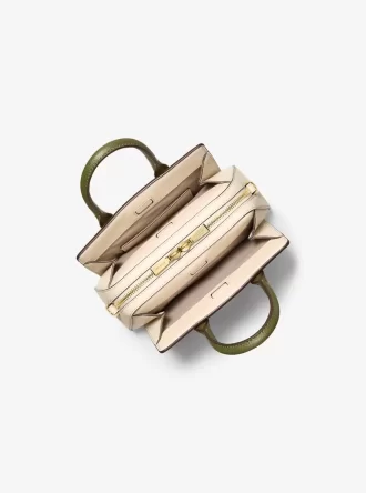 Geantă crossbody Laila extra-small din piele cu blocuri de culoare