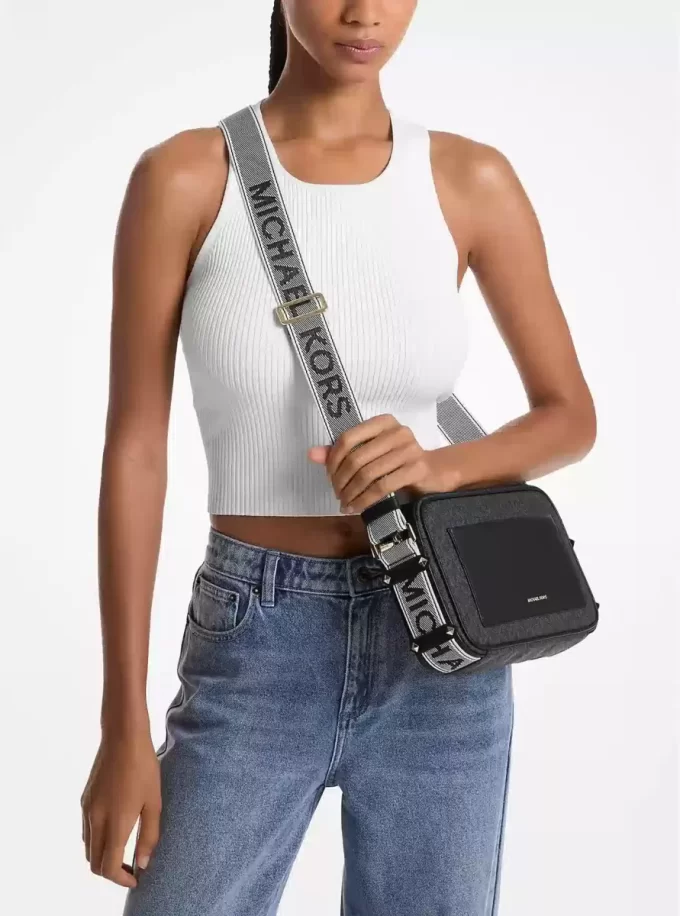 Geantă crossbody Maeve cu logo-ul semnăturii mari