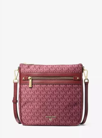 Geantă crossbody mare Jet Set cu logo imprimat