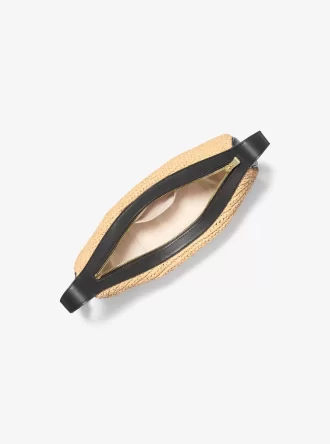 Geantă crossbody medie Avra, croșetată manual și din piele