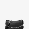 Geantă crossbody medie Carmela din piele cu pietriș