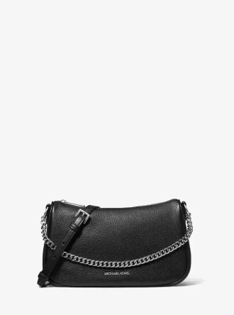 Geantă crossbody medie Carmela din piele cu pietriș