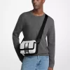 Geantă crossbody medie Cooper Signature Logo cu dungi pentru cameră Geantă crossbody medie Cooper Signature Logo cu dungi pentru cameră