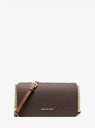 Geantă crossbody medie Jet Set cu logo