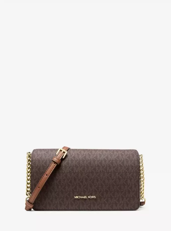 Geantă crossbody medie Jet Set cu logo