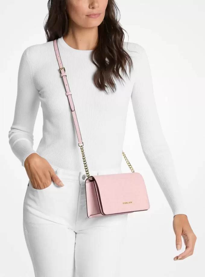 Geantă crossbody medie Jet Set cu logo