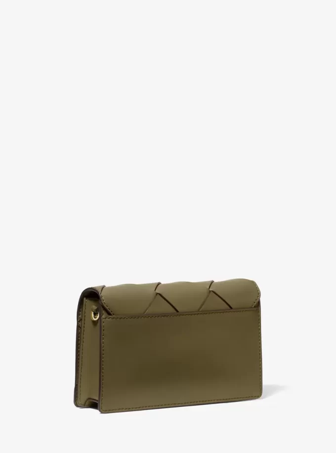 Geantă crossbody medie Jet Set din piele țesută