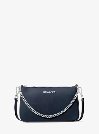 Geantă crossbody medie Jet Set din piele Saffiano