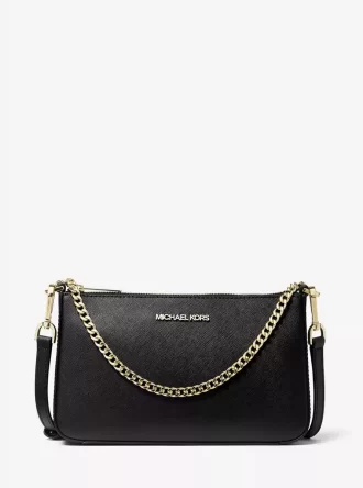 Geantă crossbody medie Jet Set din piele Saffiano