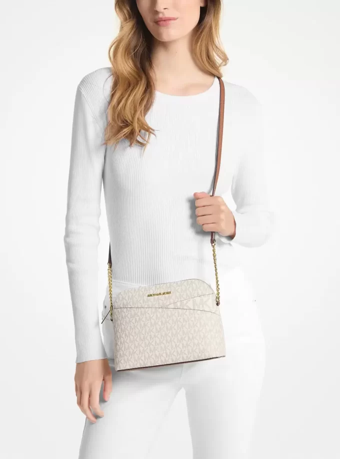 Geantă crossbody medie Jet Set Travel cu logo Dome Geantă crossbody medie Jet Set Travel cu logo Dome