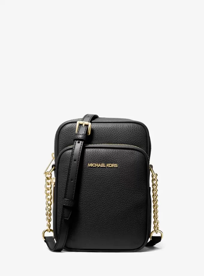 Geantă crossbody medie Jet Set Travel din piele cu margini mici Geantă crossbody medie Jet Set Travel din piele cu margini mici