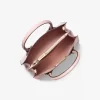 Geantă crossbody medie Mercer din piele cu margini în două culori Geantă crossbody medie Mercer din piele cu margini în două culori