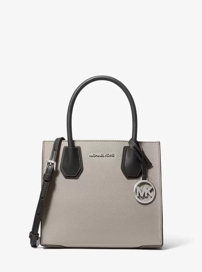 Geantă crossbody medie Mercer din piele granulată Geantă crossbody medie Mercer din piele granulată