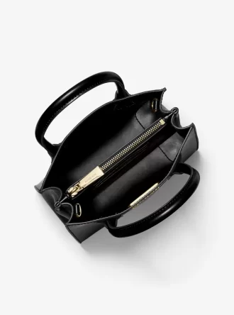 Geantă crossbody medie Mercer din piele granulată