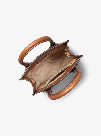 Geantă crossbody Mercer extra-small cu logo și piele