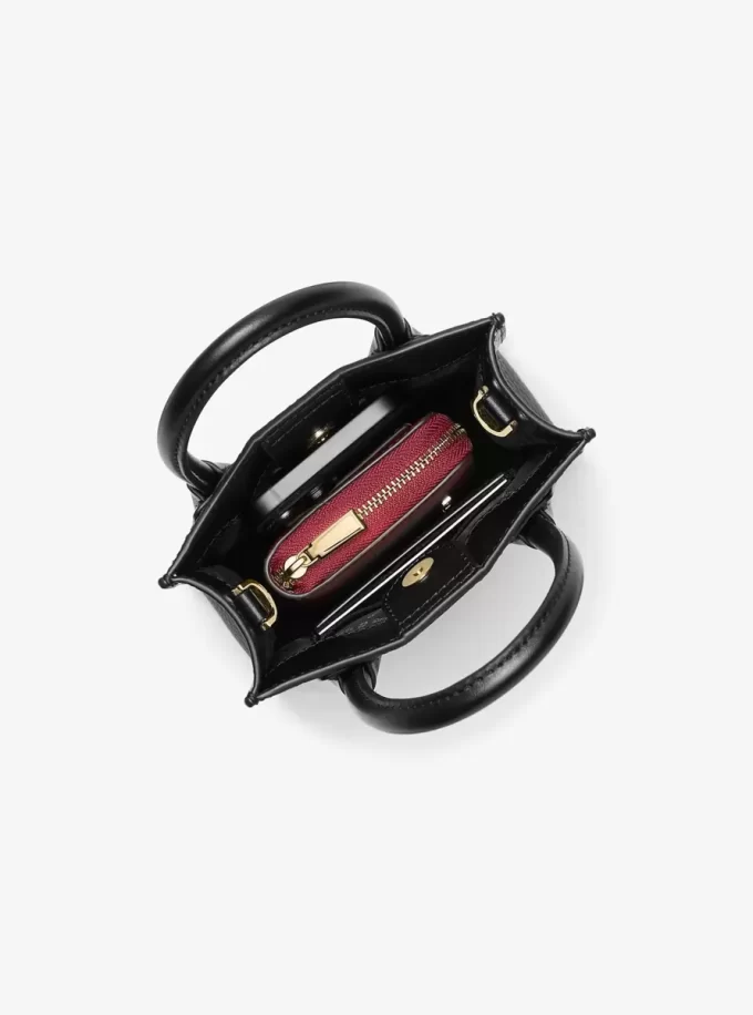 Geantă crossbody Mercer extra-small din piele cu margini mici Geantă crossbody Mercer extra-small din piele cu margini mici