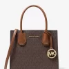 Geantă crossbody Mercer medie cu logo și piele, tip acordeon Geantă crossbody Mercer medie cu logo și piele, tip acordeon