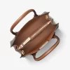 Geantă crossbody Mercer medie cu logo și piele, tip acordeon Geantă crossbody Mercer medie cu logo și piele, tip acordeon