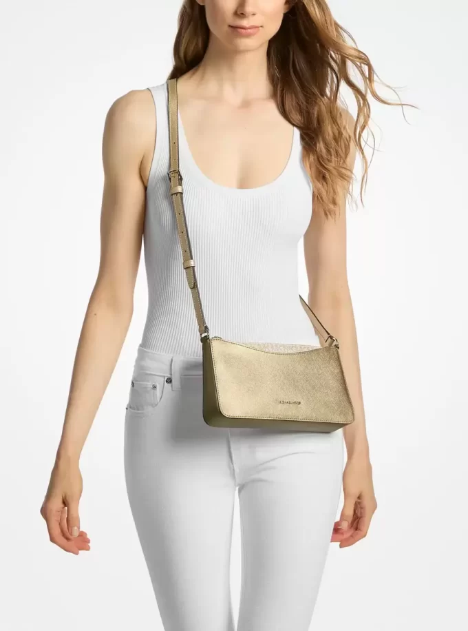 Geantă crossbody metalică medie Arden Geantă crossbody metalică medie Arden