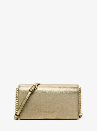 Geantă crossbody metalică medie Jet Set Travel