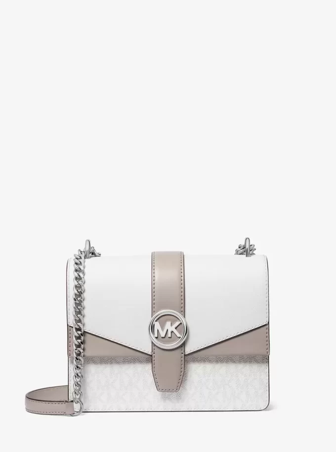 Geantă crossbody mică Greenwich cu logo-ul semnăturii, în blocuri de culoare Geantă crossbody mică Greenwich cu logo-ul semnăturii, în blocuri de culoare