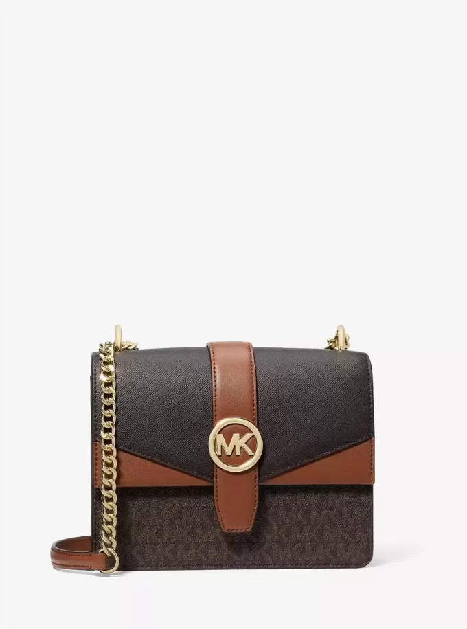 Geantă crossbody mică Greenwich cu logo-ul semnăturii, în blocuri de culoare Geantă crossbody mică Greenwich cu logo-ul semnăturii, în blocuri de culoare