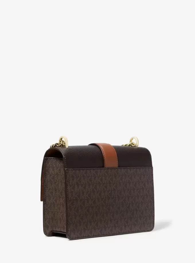 Geantă crossbody mică Greenwich cu logo-ul semnăturii, în blocuri de culoare Geantă crossbody mică Greenwich cu logo-ul semnăturii, în blocuri de culoare