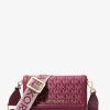 Geantă crossbody mică Jet Set cu imprimeu logo-ul țesut pentru smartphone
